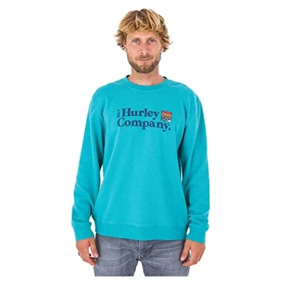 Abbildung von Hurley Herren Ponzo Canyon Summer Fleece Crew Sweatshirt, Wave Runner BZW. Wellenläufer, M