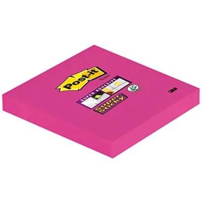 Abbildung von Post it Haftnotiz 654SPI 76mm x Ultrapink 90 Blatt, pink ultra, 1 Stück