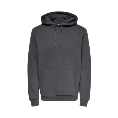 Abbildung von Only &amp; Sons Onsceres LIFE Hooded Kapuzenpullover, Herren, Größe: Small, Grau