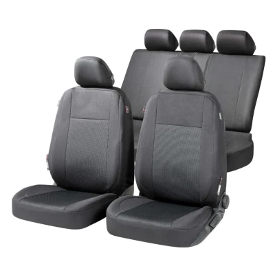 Abbildung von WALSER Ardwell ZIPP IT Premium 11869 Sitzschonbezug schwarz/grau Polyester vorne und hinten