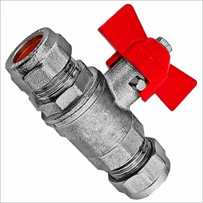 Abbildung von Klemmverschraubung für Kupferrohr alle Sorten Winkel Bogen Übergang T Stück ∅ 15 bis 28 mm &gt; Kugelhahn Flügelgriff Rohrdurchmesser 28mm