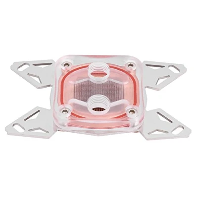 Abbildung von Richer R CPU Water Cooling Block Waterblock, PC Wasserkühlblock G1 / 4 Gewinde Kühlblock Waterblock mit Kupfer Base,geeignet für AM4 Computer Wasserkühlung
