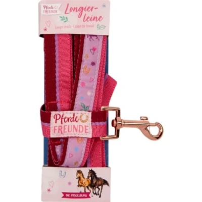 Abbildung von DIE SPIEGELBURG Longierleine Pferdefreunde (pink)