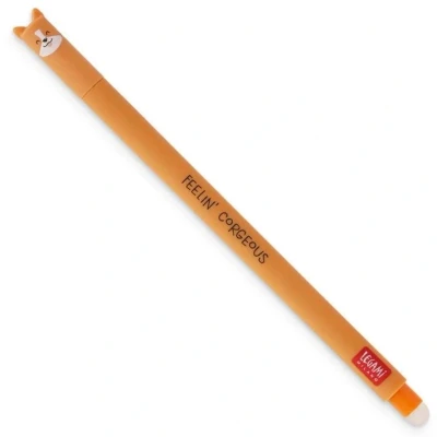 Abbildung von Radierbarer Gelstift Corgie mit lustigen Motiv Kappen Legami schwarze Tinte