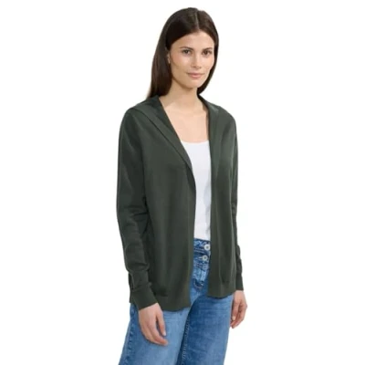 Abbildung von Cecil Offener Strickjacke, Damen, Größe: Large, Grün