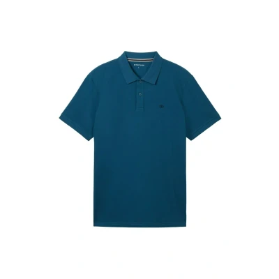 Abbildung von TOM Tailor WITH Contrast Poloshirt, Herren, Größe: 3XL, Moss blue