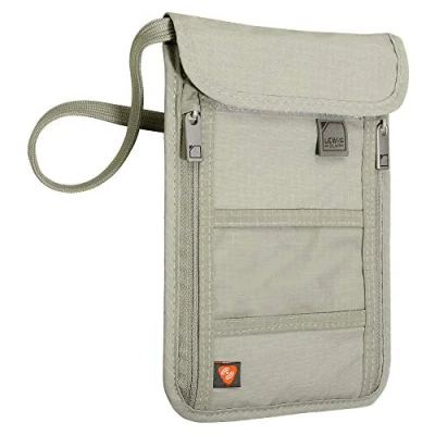 Abbildung von Lewis N Clarks RFID Blocking Neck Stash Personalausweishülle, Beige