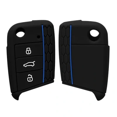 Abbildung von kwmobile Schlüsseltasche Autoschlüssel Silikon Hülle für VW Golf 7 MK7,