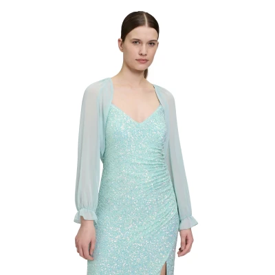 Abbildung von Vera Mont Boleromit GEKRÄUSELTEM Ausschnitt Leichte Jacke, Damen, Größe: 42, Summer mint