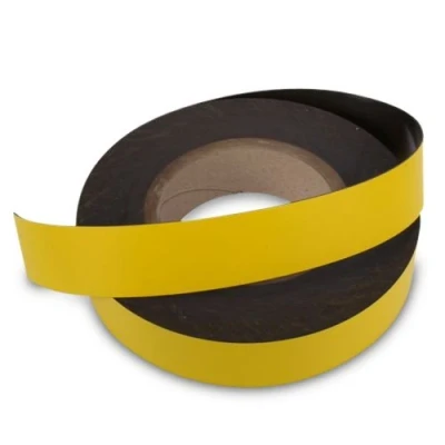 Abbildung von 1m Magnetband/Kennzeichnungsband (magnets4you) Breite 50 mm gelb einfaches Zuschneiden haftet auf Allen magnetischen Untergründen