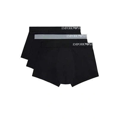 Abbildung von Emporio Armani Trunk 3 PACK Panties black, Herren, Größe: XL, Black