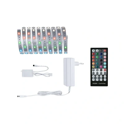 Abbildung von Paulmann 79864 LED Stripe MaxLED 250 Basisset 3m 20W 810lm RGBW 36VA dimmbar Lichtband Kunststoff 3000 K