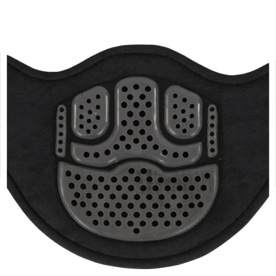 Abbildung von Acavallo Kurzer strupfen mit Belly Flap Comfort Gel 55 Schwarz