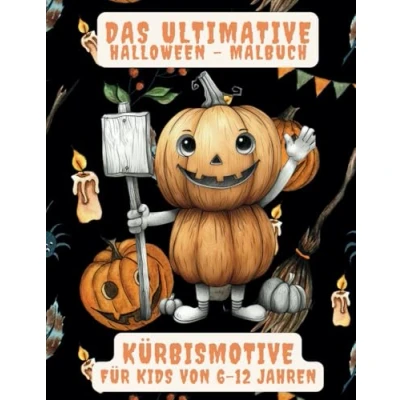Abbildung von Das ultimative Halloween Ausmalbuch für Kinder im Alter von 6 12 Jahren: Kürbis Spaß: Dein magisches Ausmalabenteuer auf sagenhaften 222 Seiten!