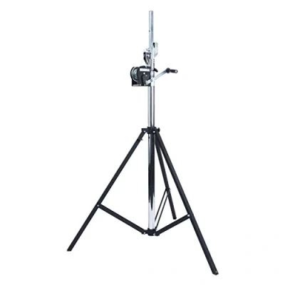 Abbildung von lightmaXX Stativbeine (Kurbelstativ, Wind UP Stativ, professionell, 4m, Stahl, 85kg)