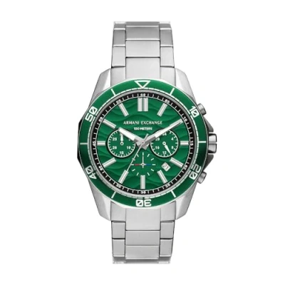 Abbildung von Armani Exchange Watch Chronograph silvercoloured, Herren, Größe: One Size, Silver coloured