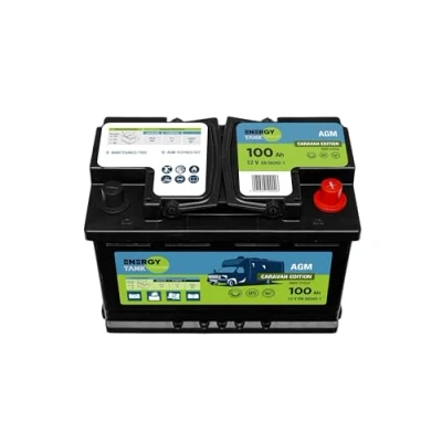 Abbildung von EnergyTank Autobatterie 100Ah 12V Auto Batterie Effiziente AGM Lange Lebensdauer Mover Wohnwagen