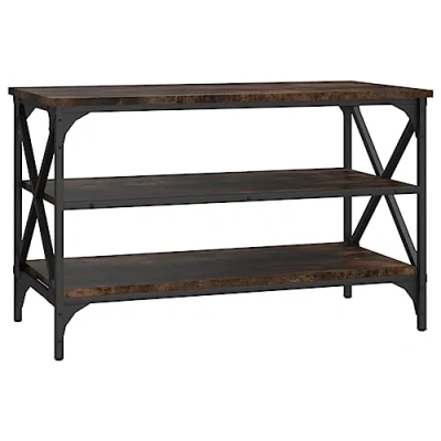 Abbildung von vidaXL TV Schrank Lowboard Möbel Tisch Board Sideboard Fernsehschrank Fernsehtisch HiFi Wohnzimmer Räuchereiche 80x40x50cm Holzwerkstoff