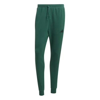 Abbildung von adidas Herren Essential Three Stripes French Terry Pant, Light Grey Heather/Black, M