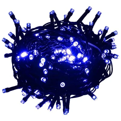 Abbildung von vidaXL Lichterkette mit 400 LEDs Weihnachtsbeleuchtung Innen Außen Weihnachtsdeko Party Beleuchtung Dekoration Weihnachten Blau 40m 8 Lichteffekte