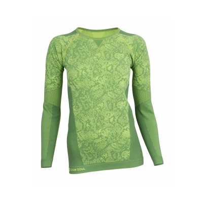 Abbildung von STARK SOUL Damen Seamless Funktionsunterwäsche, Thermo Unterwäsche, Langarm Shirt, Grün, Gr. L/XL