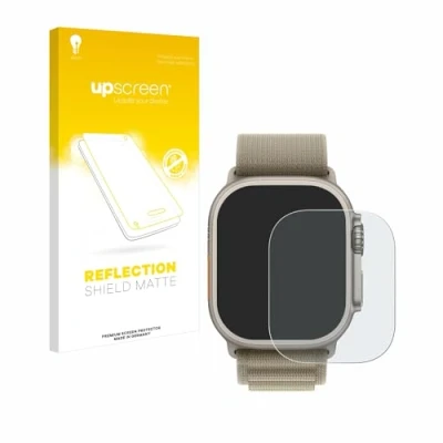 Abbildung von upscreen Entspiegelungs Schutzfolie für Apple Watch Ultra 2 (49 mm) Displayschutz Folie Matt [Anti Reflex, Anti Fingerprint]