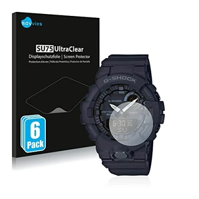 Abbildung von Savvies 6 Stück Schutzfolie für Casio G Shock GBA800 Displayschutz Folie Ultra Transparent