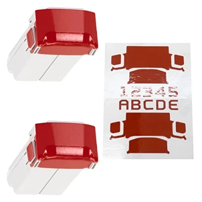 Abbildung von WRAPGRADE Skin Kompatibel mit DJI Mini 4 Pro/Mini 3 Serie 2 Batterien (SUPER RED)