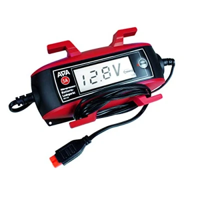 Abbildung von APA 16633 Mikroprozessor Batterie Ladegerät, 9 stufig, Kabelaufroller, Ladeerhaltungsfunktion, 6/12 V, 5A