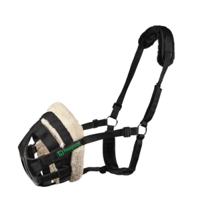 Abbildung von Shires Grasmaske Graze AirFlow Grazing Schwarz