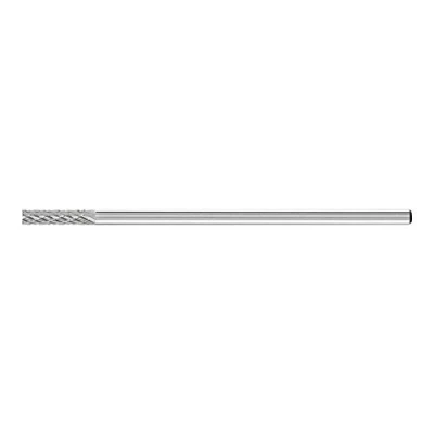 Abbildung von PFERD HM Frässtift mit Langschaft, Zylinderform Stirnverzahnung, Zahnung 3 PLUS, ø 3mm, Schaft Länge 75mm, 21200287 für universelle Anwendungen auf den wichtigsten Werkstoffen