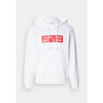 Abbildung von Calvin Klein Herren Ls Eu 350Terry Ckny Box Graphic Lv04Rd259G Sweatshirts, White (Bright White), L