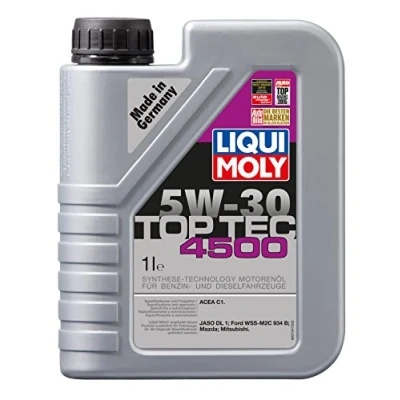 Abbildung von Liqui Moly Top Tec 4500 5W 30 1l Motoröl 3724 LAND ROVER: Range Rover Evoque, Freelander 2 SUV, Sport, JAGUAR: XF Limousine, F Pace