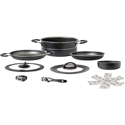 Abbildung von FVLFIL Brunner Alu Koch Set Pirate Ø24 Camping Outdoor Geschirr Küche Topf Pfanne