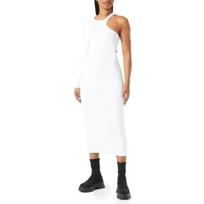 Abbildung von Replay Damen Kleid Langarm Asymmetrisch, White 001 (Weiß), XS