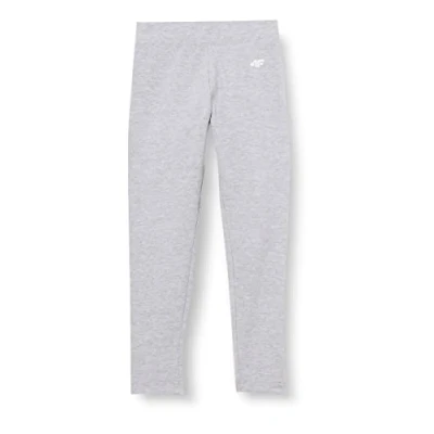 Abbildung von 4F Mädchen Girl&#039;s Leggings Jleg001 Tights, Grau (Cold Light Grey Melange), 152 cm
