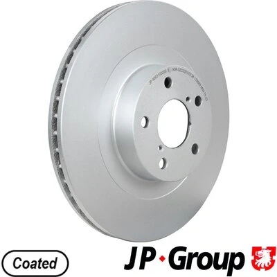 Abbildung von JP GROUP 4663100200 Bremsscheibe Vorderachse 294 24 5 Belüftet beschichtet SUBARU: Impreza II Limousine, III Schrägheck, Forester