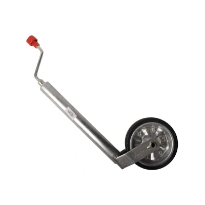 Abbildung von AL KO Stützrad PLUS 48 mm Rohrdurchmesser verlängerte Ausführung Stahlrad 300 kg Tragfähigkeit Anhängershop
