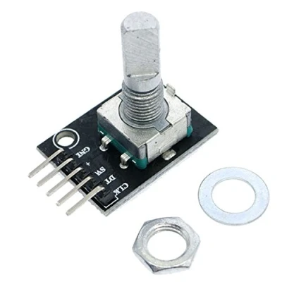 Abbildung von iHaospace 5 Pcs Rotary Encoder Modul KY 040 Drehwinkelgeber Drehgeber für Arduino