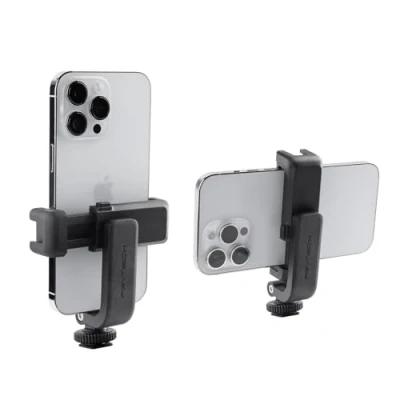 Abbildung von PGYTECH Cold Shoe Handyhalterung kompatibel mit iPhone/Samsung und Anderen Smartphones