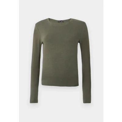 Abbildung von Only Damen Onlriley O Neck L/S JRS Noos Basic Top Mit Ausschnitt Und Langen Ärmeln Für Junge Frauen, Kambaba, M