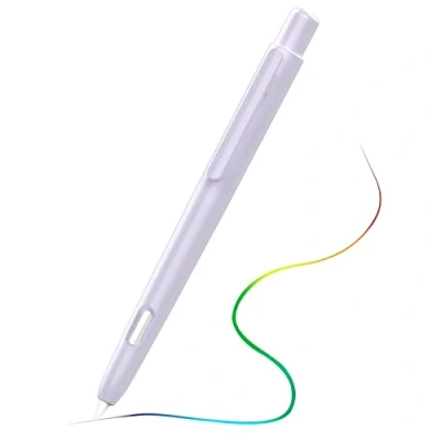 Abbildung von MoKo Hülle Kompatibel mit Apple Pencil 2. Generation, Ausziehbare Schutzhülle für Stabilem Clip, Hart PC Stifthülle, Unterstützt Doppeltippen, Taro Violett