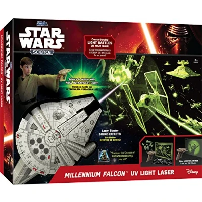 Abbildung von Giochi Preziosi 70152021 Star Wars Das Erwachen der Macht Millenium Falcon Lichtstrahler Bilder an Wand angezeigt