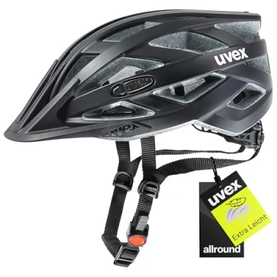 Abbildung von uvex i vo cc leichter Allround Helm für Damen und Herren individuelle Größenanpassung erweiterbar mit LED Licht black matt 56 60 cm