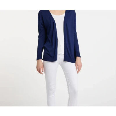 Abbildung von DREIMASTER Maritime Damen Strickjacke S / Marine 100% Viskose