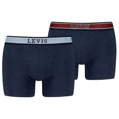 Abbildung von Levi&#039;s® Boxer (2er Pack) mit kontrastreichem Logobund