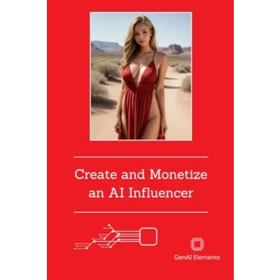 Abbildung von create and Monetize an AI Influencer: How to a SUCCESSFUL Influencer, OPTIMIZE publication on social media MAKE MONEY!