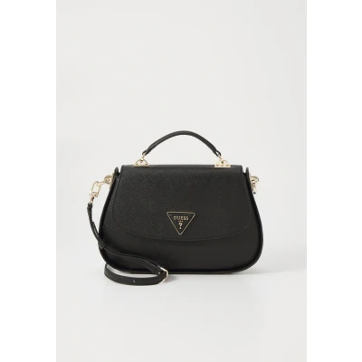 Abbildung von Guess Jazlynn TOP Handle FLAP Handtasche, Damen, Größe: One Size, Black