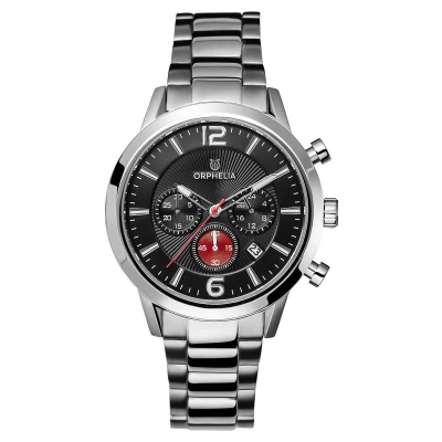 Abbildung von ORPHELIA HerrenArmbanduhr Chronograph Quarz Edelstahl OR82807