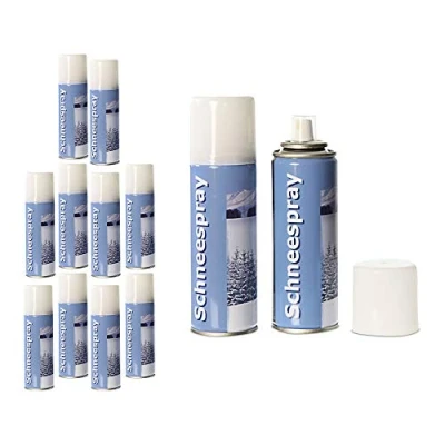 Abbildung von CEPEWA Streudeko Schneespray Dekoschnee Streuschnee Kunstschnee, (12 tlg)